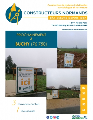 Buchy (76 750) - 3 nouveaux chantiers, 7 rêves réalisés !